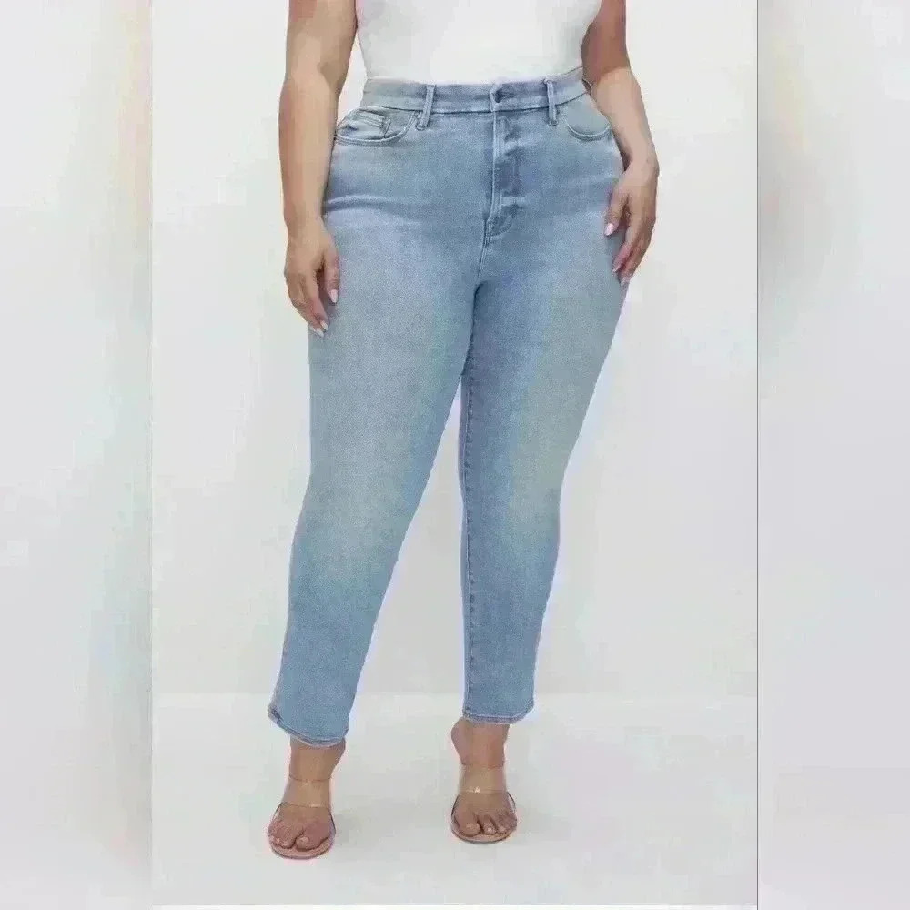 P7003 just my size light wash straight jeans size 26w - Picture 2 of 6